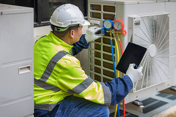 Professional Ductwork Repair technician working in Brant Rock, MA